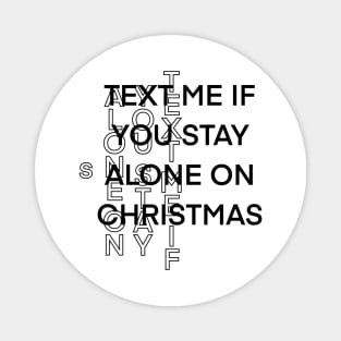 Christmas text Magnet